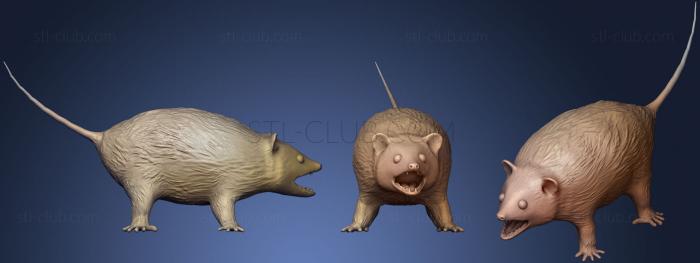 3D model Hissing Opossum (STL)